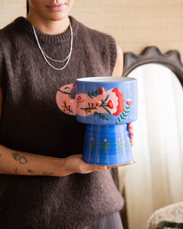 Deco Vase Sapphire Crest - Things I Like Things I Love