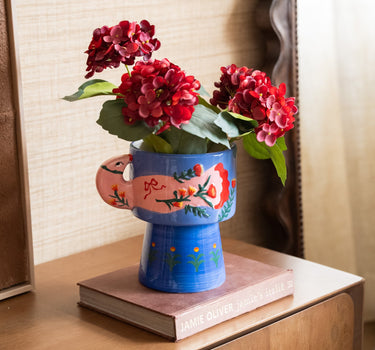 Deco Vase Sapphire Crest - Things I Like Things I Love