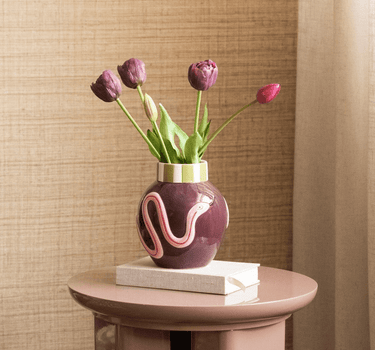 Deco Vase Serpenta Aubergine - Things I Like Things I Love