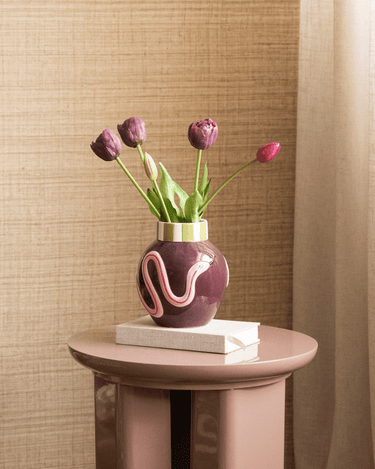 Deco Vase Serpenta Aubergine - Things I Like Things I Love