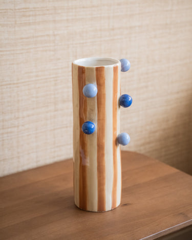 Deco Vase Stoneware Dots - Things I Like Things I Love