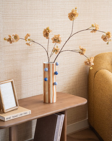 Deco Vase Stoneware Dots - Things I Like Things I Love