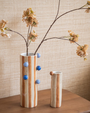 Deco Vase Stoneware Dots - Things I Like Things I Love