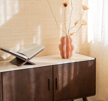 Deco Vase Stoneware Red Dots - Things I Like Things I Love