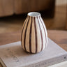 Deco Vase Stripe Brown - Things I Like Things I Love