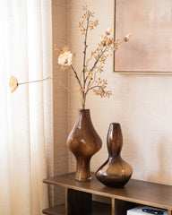 Deco Vase Suna Glass Brown - Things I Like Things I Love
