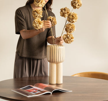 Deco Vase Tera Lines - Things I Like Things I Love