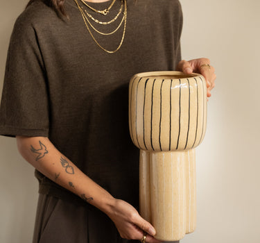 Deco Vase Tera Lines - Things I Like Things I Love