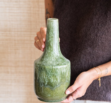 Deco Vase Tezu Green - Things I Like Things I Love