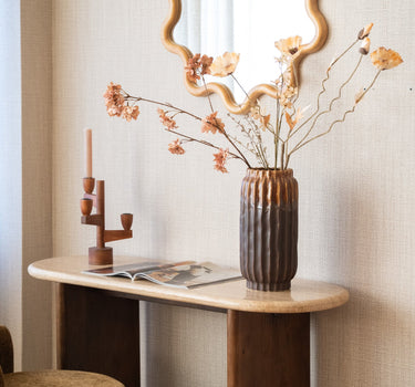 Deco Vase Twist Brown - Things I Like Things I Love