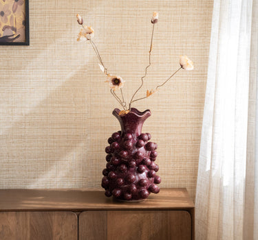 Deco Vase Viro Burgundy - Things I Like Things I Love