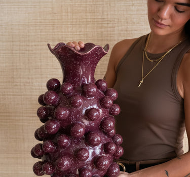 Deco Vase Viro Burgundy - Things I Like Things I Love