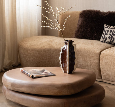 Deco Vase Wave Brown - Things I Like Things I Love