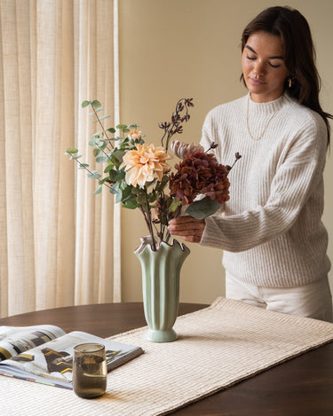 Deco Vase Wavy Green - Things I Like Things I Love