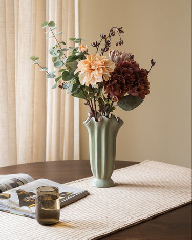 Deco Vase Wavy Green - Things I Like Things I Love