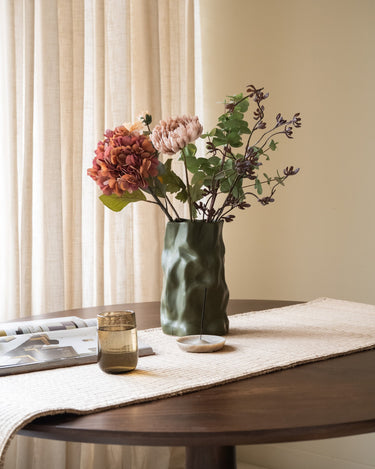 Deco Vase Wavy Moss Green - Things I Like Things I Love