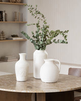 Deco Vase White Papermache