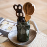 Deco Vase/Cutlery Jar Bow Moss Green - Small - Things I Like Things I Love