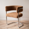 Dining Chair Adante Caramel Chrome - Things I Like Things I Love