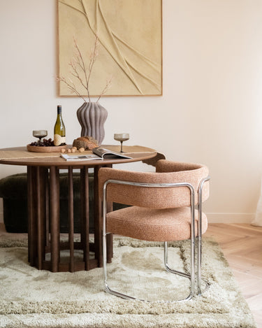 Dining Chair Adante Caramel Chrome - Things I Like Things I Love