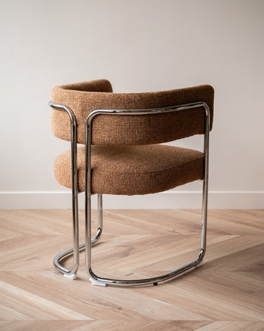 Dining Chair Adante Caramel Chrome - Things I Like Things I Love
