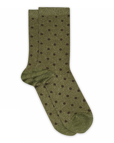 Donna Glitter Socks Capulet Olive Green - Things I Like Things I Love