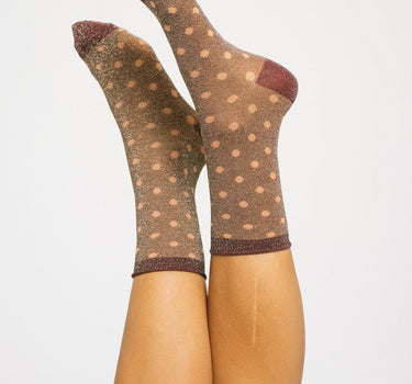 Donna Glitter Socks Hot Choclate - Things I Like Things I Love