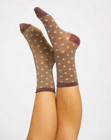 Donna Glitter Socks Hot Choclate - Things I Like Things I Love