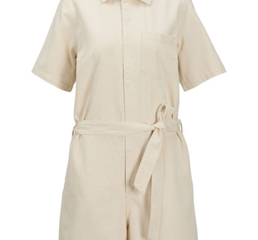 Dora Nara Denim Playsuit Off - White Denim - Things I Like Things I Love