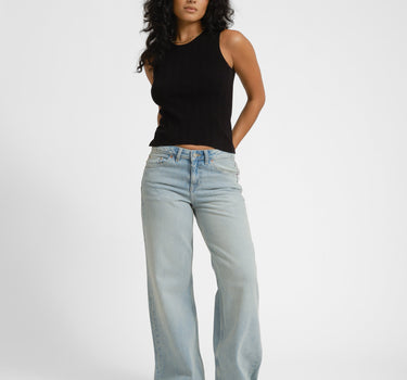 Dr Denim Rhue Low Wide Blue - Things I Like Things I Love