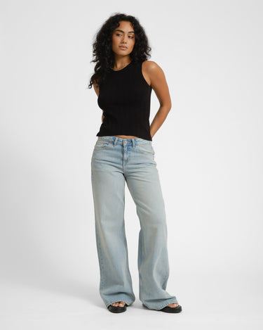 Dr Denim Rhue Low Wide Blue - Things I Like Things I Love