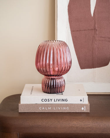 Draadloze Tafellamp Naja Glas Roze - Things I Like Things I Love