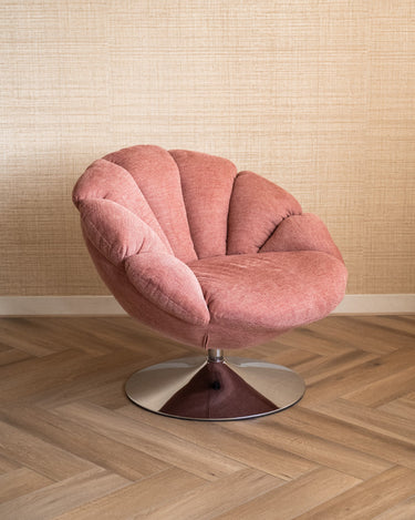 Draaifauteuil Venus Koraal Chroom - Things I Like Things I Love