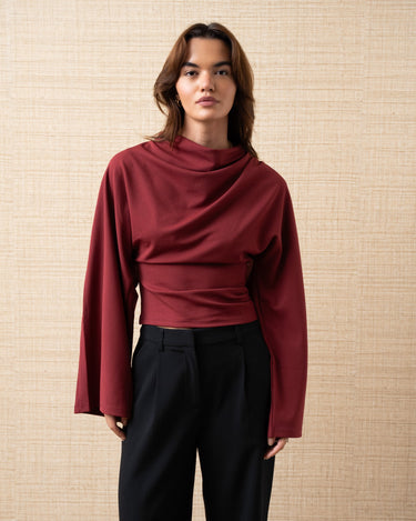 Drapy Top Bordeaux - Things I Like Things I Love