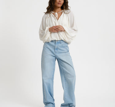 Drapy Top Ecru - Things I Like Things I Love