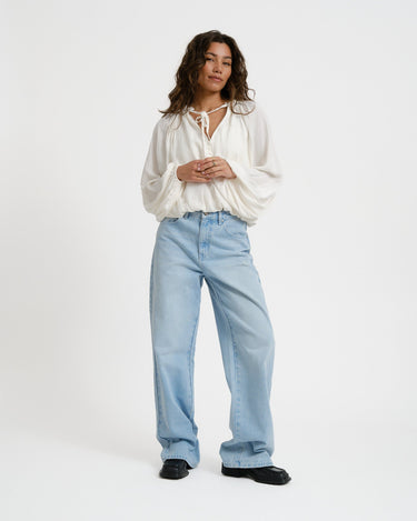 Drapy Top Ecru - Things I Like Things I Love