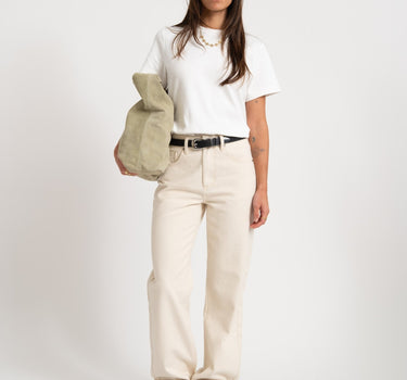 Dune Belt Silver Buckle Black - Things I Like Things I Love