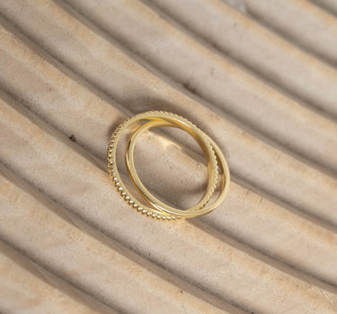 Duo Band Ring Gold - Things I Like Things I Love
