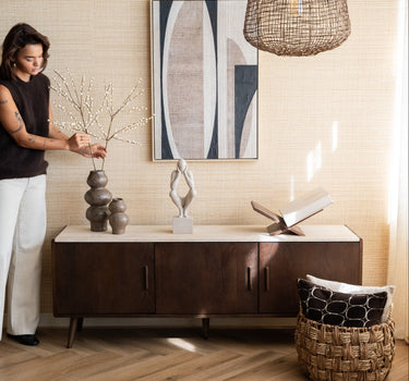 Dutchbone – Cabinet Arda Walnut Travertine - Things I Like Things I Love