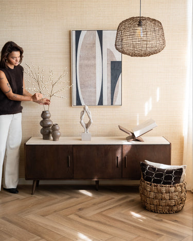 Dutchbone – Cabinet Arda Walnut Travertine - Things I Like Things I Love