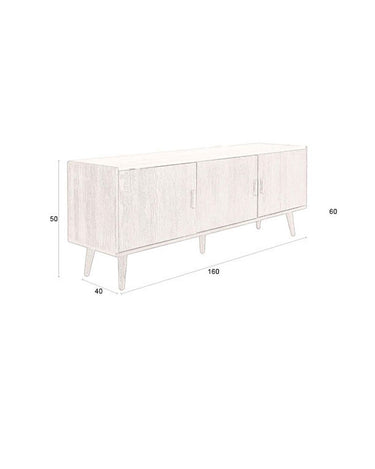 Dutchbone – Cabinet Arda Walnut Travertine - Things I Like Things I Love