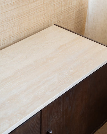 Dutchbone – Cabinet Arda Walnut Travertine - Things I Like Things I Love