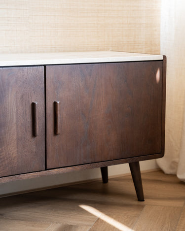 Dutchbone – Cabinet Arda Walnut Travertine - Things I Like Things I Love