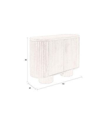 Dutchbone - Cabinet Kenji Dark Brown - Things I Like Things I Love