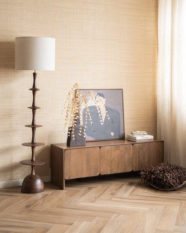 Dutchbone Floor Lamp Cath Walnut - Things I Like Things I Love