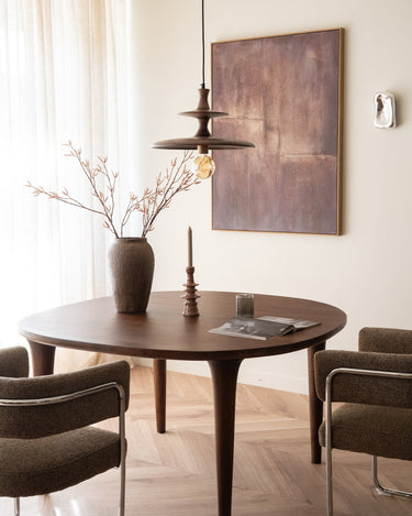 Dutchbone Hanglamp Cath Walnut - Things I Like Things I Love