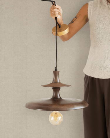 Dutchbone - Pendant Lamp Cath Walnut - Things I Like Things I Love