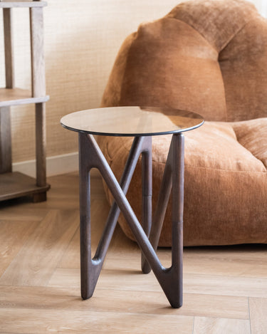 Dutchbone - Side Table Naia Walnut - Things I Like Things I Love