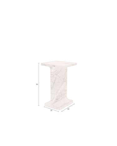 Dutchbone Side Table Tura Marble - Things I Like Things I Love