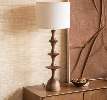 Dutchbone - Table Lamp Cath Walnut - Things I Like Things I Love